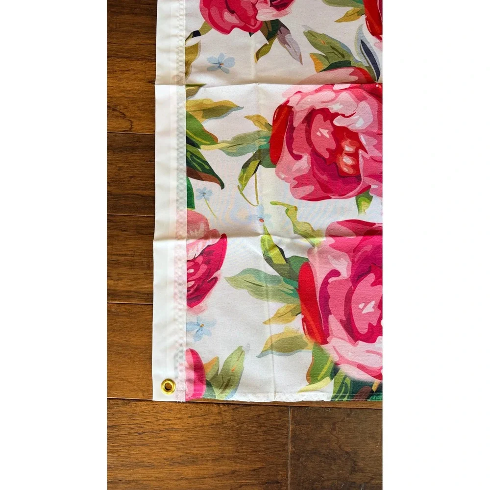 Alpha Chi Omega Floral Sorority 3'x5' Flag Banner Dorm Decor Pink White